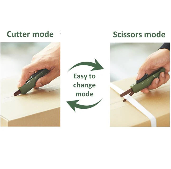 Kokuyo Hako-Ake 2 Way Portable Scissors + Cutter