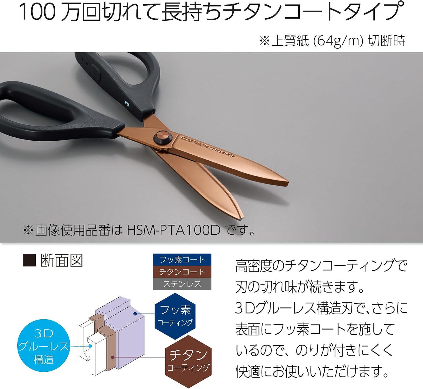 Kokuyo SAXA Hybrid Arch Blade Scissors