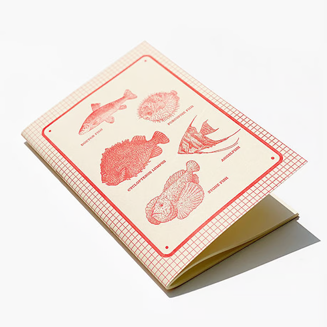 Kunisawa Fish Notebook (Letterpress)