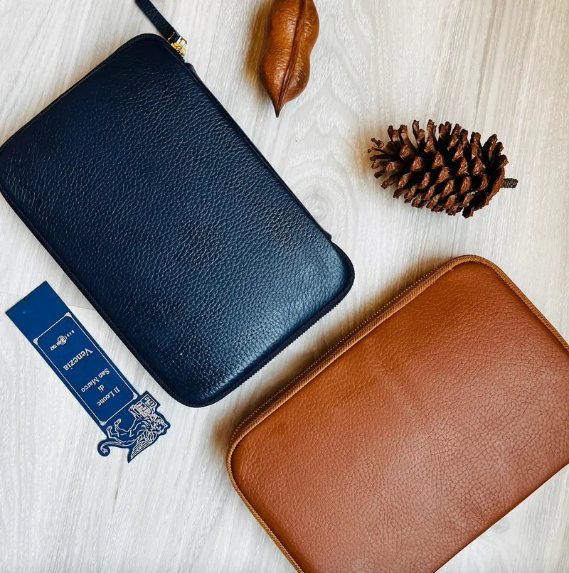 Kyoku Haku Leather 10 Pen Case