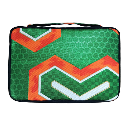 Kyoku Haku Green Kimono Obi Fabric 20 Pen Case