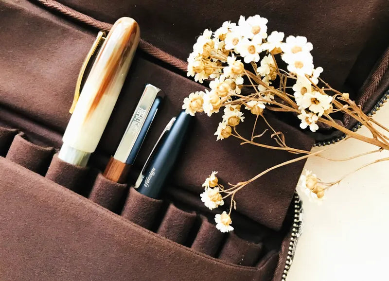 Kyoku Haku Zippered 20 Pen Case