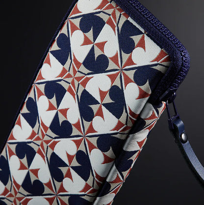 Kyoku Haku Archaeology Zippered 3 Slots Pen Case