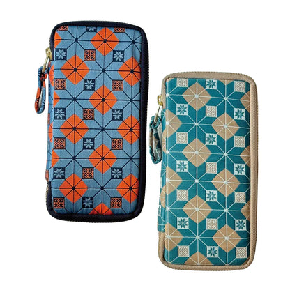 Kyoku Haku Siraya Zippered 3 Slots Pen Case