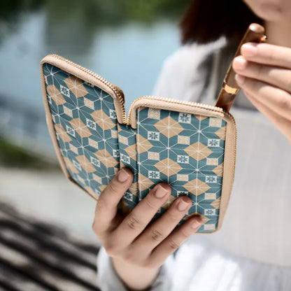 Kyoku Haku Siraya Zippered 3 Slots Pen Case