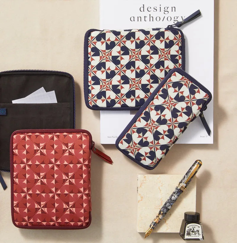 Kyoku Haku Archaeology Zippered 5 Slot Pen Case