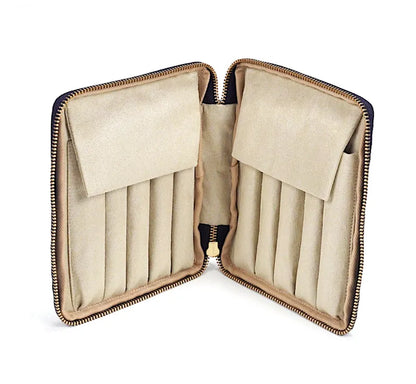 Kyoku Haku Begonia Flowers Zippered 10 Pen Case