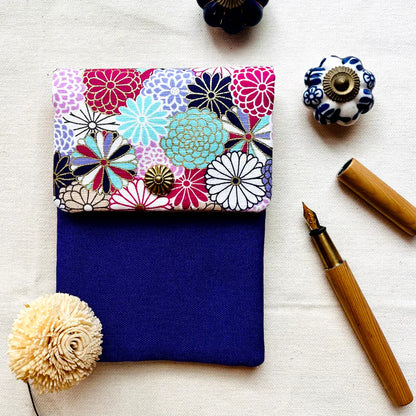 Kyoku Haku Dahlia Flap Pen Case for 4 Pens