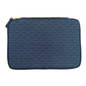Kyoku Haku Seigaiha Deep Blue Zippered Pen Case [10 Slots]