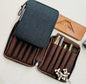 Kyoku Haku Denim Zippered 10 Pen Case