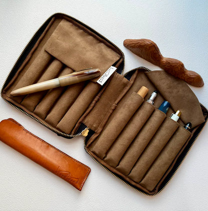 Kyoku Haku Iron Zippered 10 Pen Case