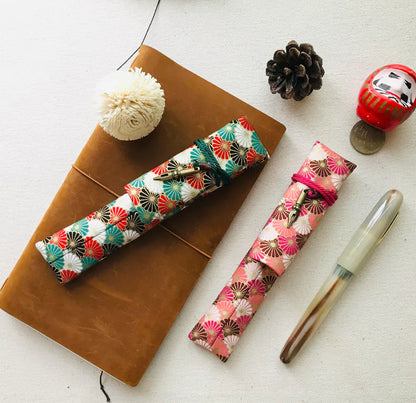 Kyoku Haku Japanese Kiku Pattern Pen Sleeve