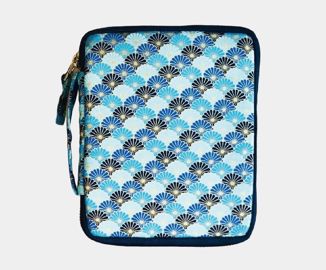 Kyoku Haku Seigaiha Zippered 10 Pen Case