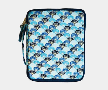 Kyoku Haku Seigaiha Zippered 10 Pen Case