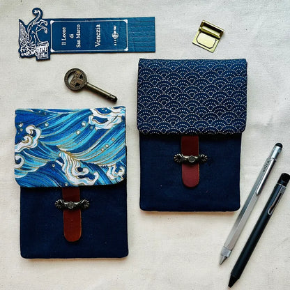 Kyoku Haku Wave Flap Pen Case for 4 Pens