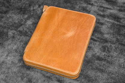 Galen Leather - Leather Zippered 20 Slots Pen Case