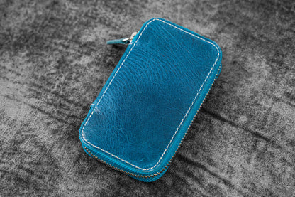 Galen Leather - Leather Zippered 6 Slots Pen Case