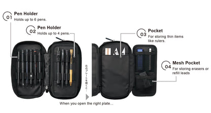 Lihit Lab Spread Double Pen Case