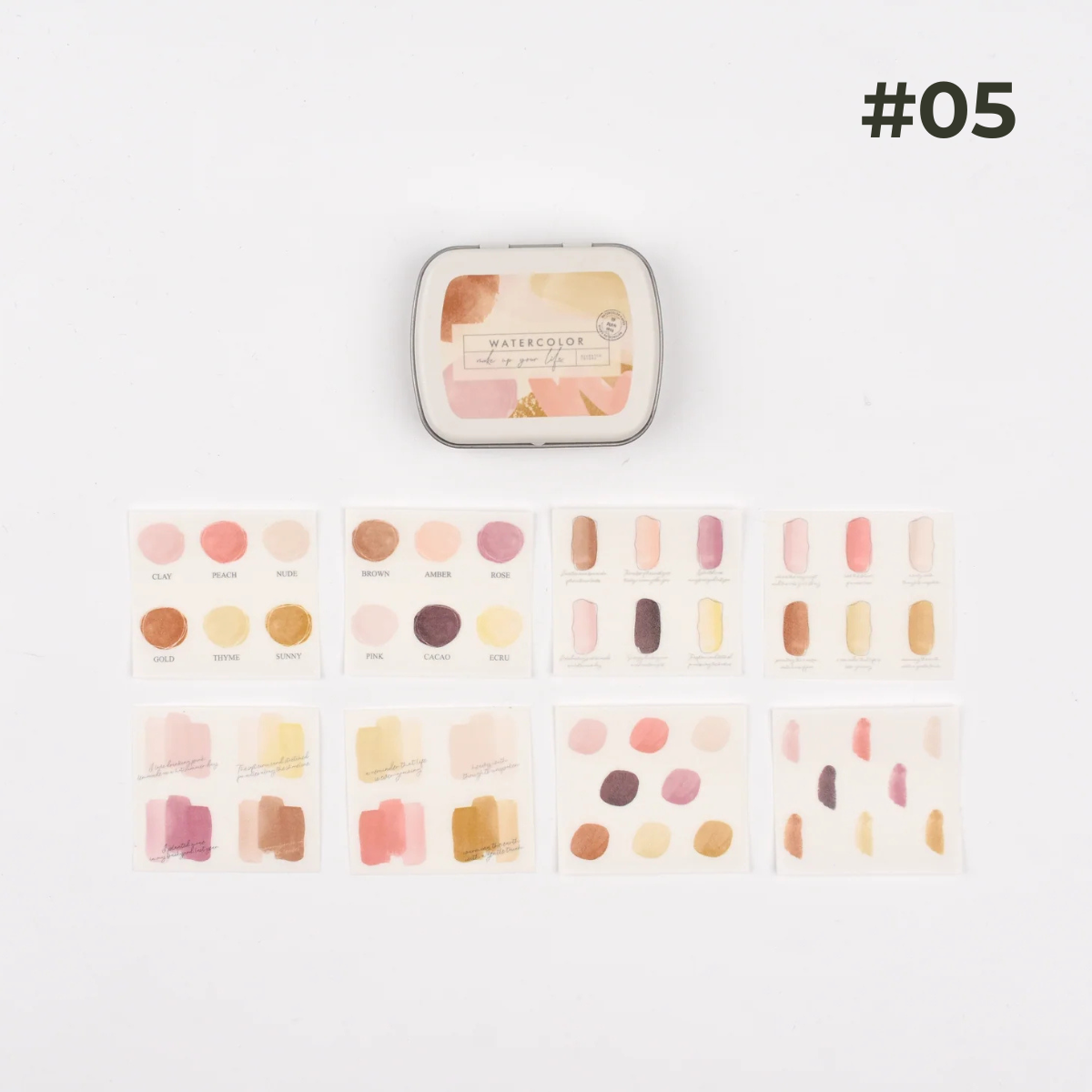 MU Mini Tin Palette Stickers