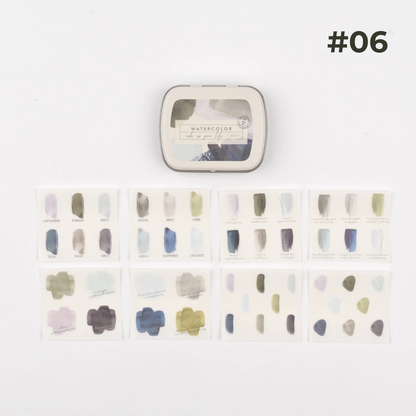 MU Mini Tin Palette Stickers