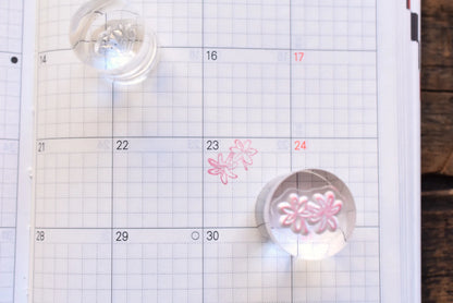 MU Clear Stamp Acrylic Block Round [Pack of 2]