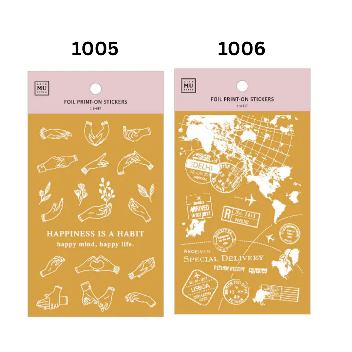 MU Gold Foil Sticker