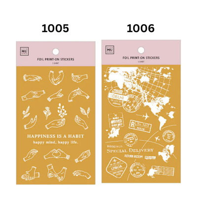 MU Gold Foil Sticker