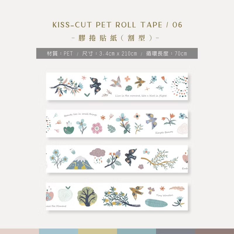 MU Kiss-Cut Pet Roll Tape