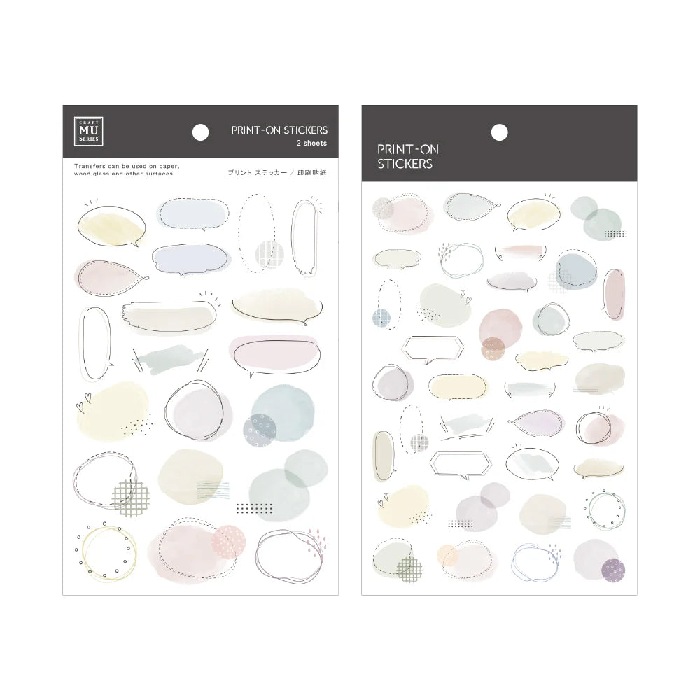 MU Pro Print-On Transfer Stickers [274-280]