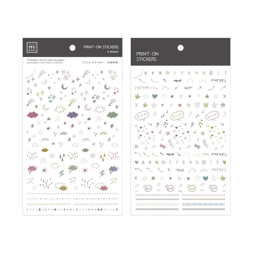 MU Pro Print-On Transfer Stickers [274-280]