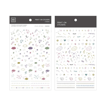 MU Pro Print-On Transfer Stickers [274-280]