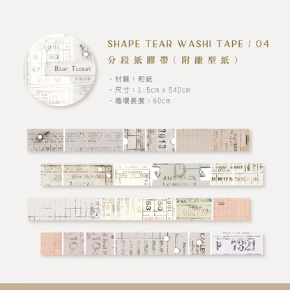 MU Tear Shape Washi Tape