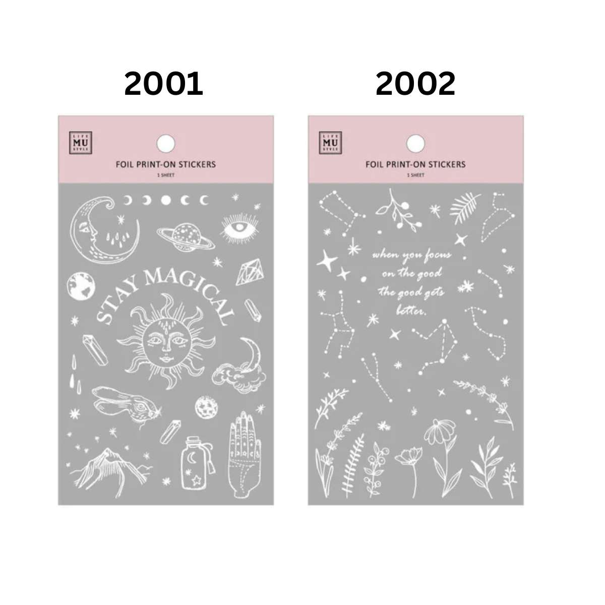 MU Silver Foil Sticker