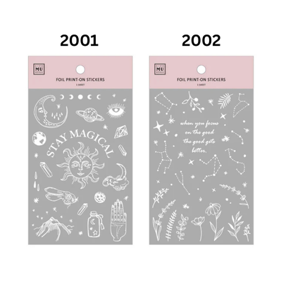 MU Silver Foil Sticker