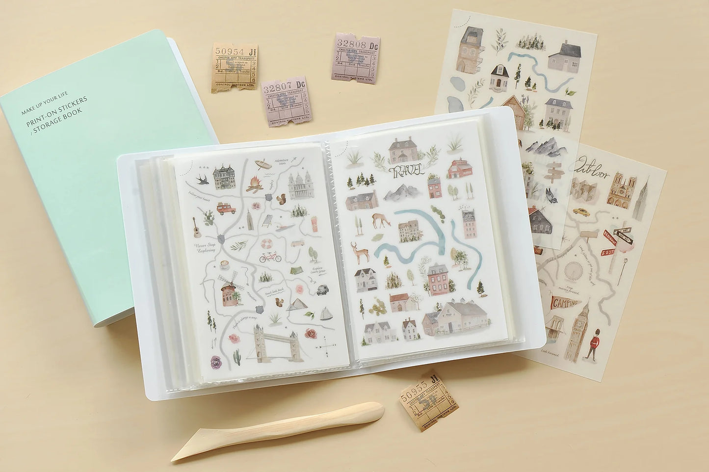 MU Print-On Transfer Sticker Storage Book