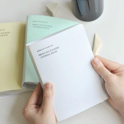 MU Print-On Transfer Sticker Storage Book
