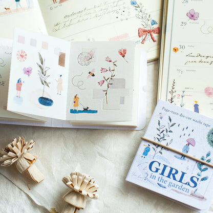 MU Page-Turn Die-Cut Washi Tape Book Type