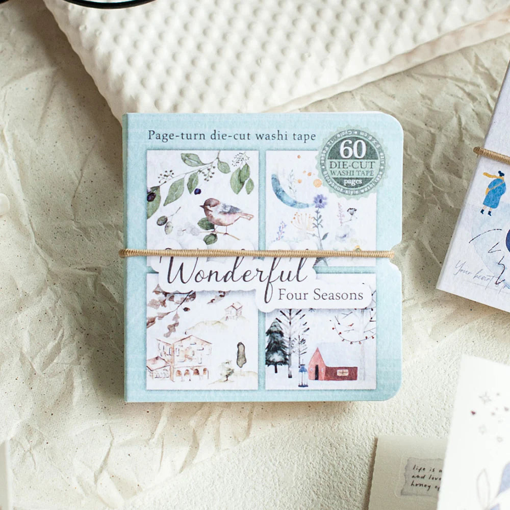 MU Page-Turn Die-Cut Washi Tape Book Type