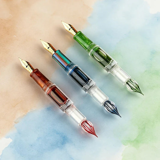 Majohn N15 (Moonman) Dual Pen - Glass Tip & Flex Tip