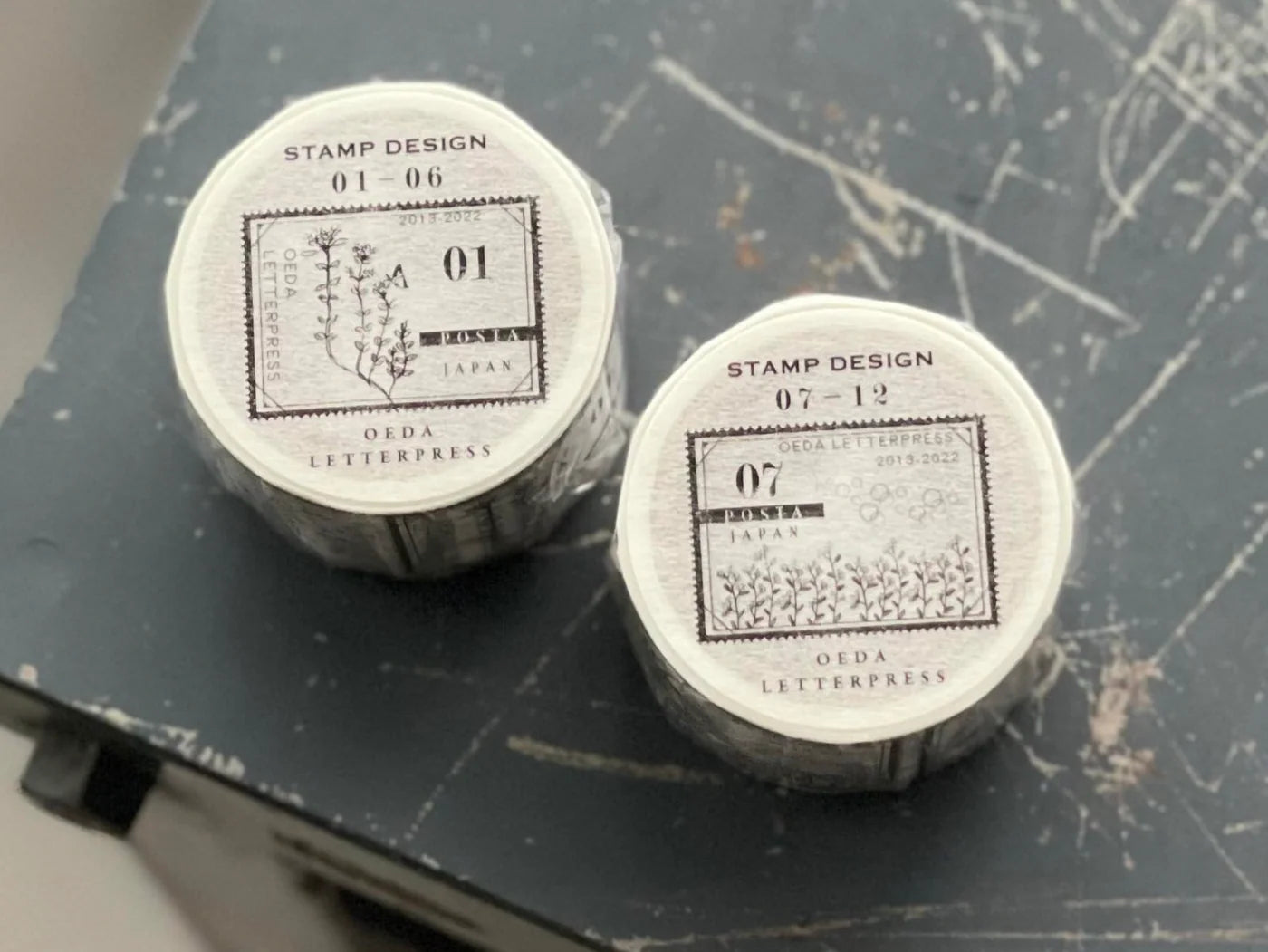 OEDA Letterpress Masking Tape MT017 & MT018 (25mm x 5m)