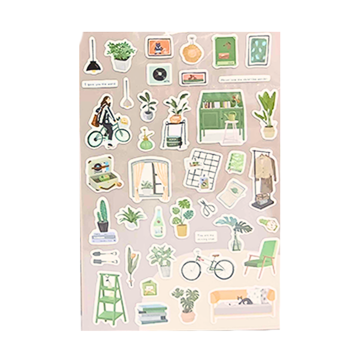 Mint Journal Studio Adhesive Hand-Drawn Sticker Sheets
