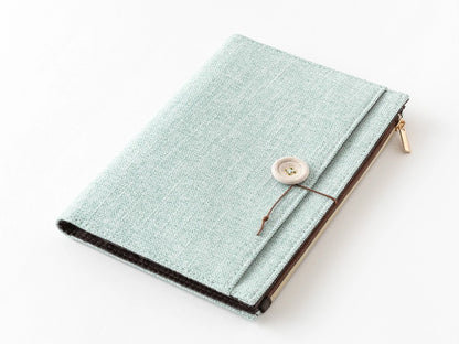 Midori Yuru Log Notebook B6 Cover (PVC & Cloth)