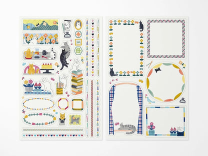 Midori Yuru Log Sticker (2 Sheets)
