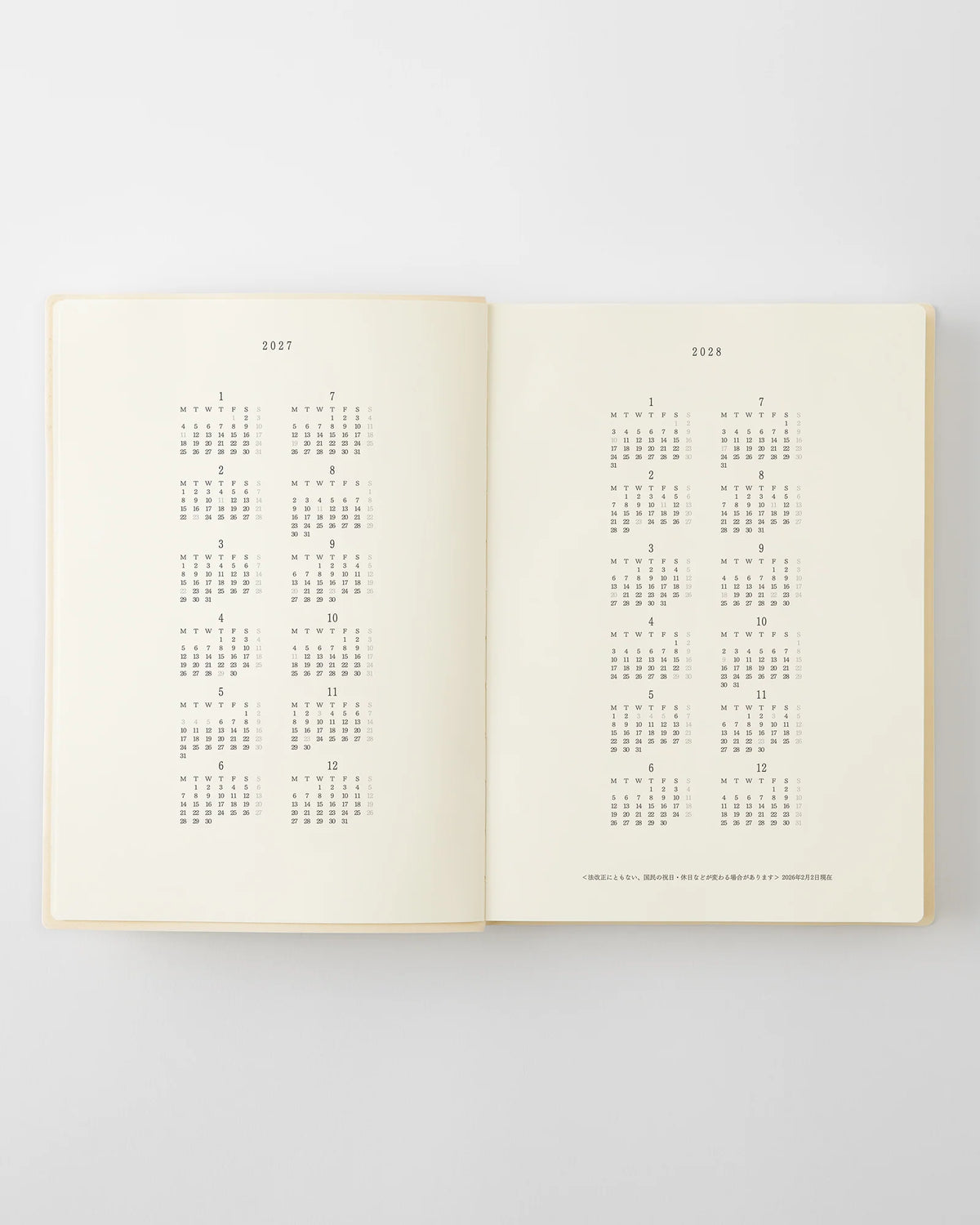 Midori MD Notebook Diary 1 Day 1 Page 2027