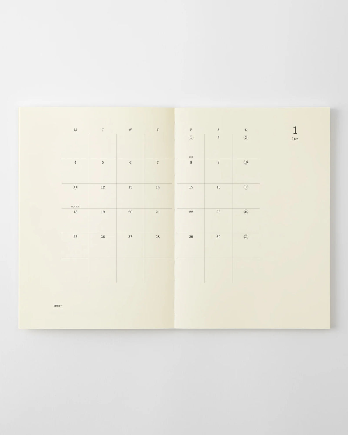 Midori MD Notebook Diary Thin 2027