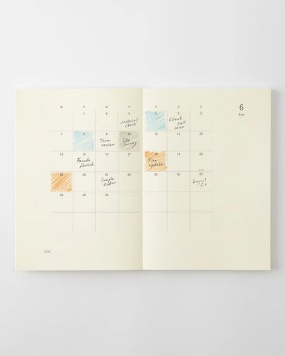 Midori MD Notebook Diary Thin 2027
