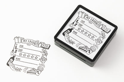 Midori Paintable Stamps Pre-Inked