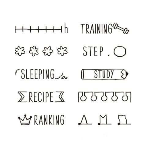 MIDORI Paintable Rotating Stamps