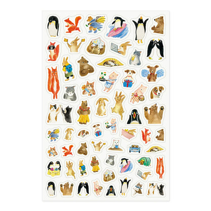 Midori Yuru Log Sticker (1 Sheet)