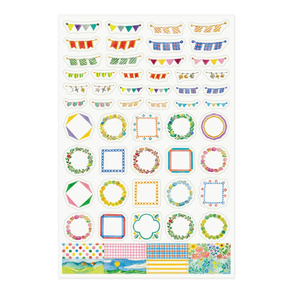Midori Yuru Log Sticker (1 Sheet)